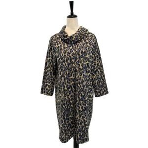 Tyler Boe - Women’s Leopard Print Sweater Dress/Tunic L/XL
